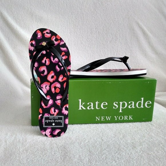 kate spade cheetah flip flops